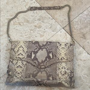 Rebecca Minkoff Snake Print Large Shoulder Bag